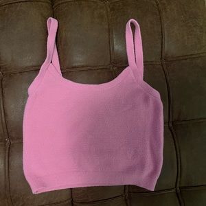 Aritzia Wilfred Free Fuzzy Tank Top